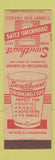 Matchbook Cover - Sweetheart Drinking Cups Baltimore MD