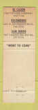 Matchbook Cover - Love's Wood Pit BBQ El Cajon Escondido San Diego CA