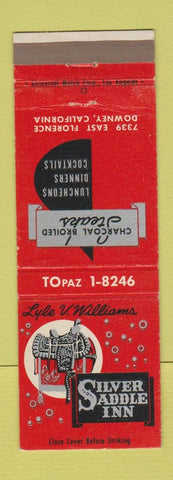 Matchbook Cover - Silver Saddle Inn Downey CA