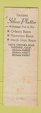 Matchbook Cover - Silver Platter Tarzana CA WEAR