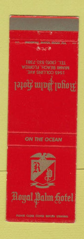 Matchbook Cover - Royal Palm Hotel Miami Beach FL