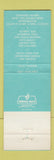 Matchbook Cover - Lifters' Marco Polo Resort Motel Tennis Miami Beach FL