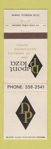 Matchbook Cover - Dupont Plaza Hotel Miami FL