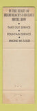 Matchbook Cover - Dagwood's Restaurant Miami Beach FL