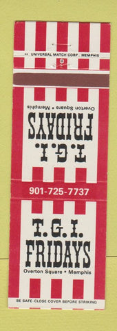 Matchbook Cover - TGI Friday's Restaurant Memphis TN