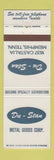 Matchbook Cover - Du Stan Metal Goods Memphis TN