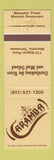 Matchbook Cover - Caramba Mexican Restaurant Memphis TN
