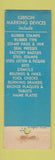 Matchbook Cover - AC Gibson Rubber Stamps Steel Stencil Buffalo NY