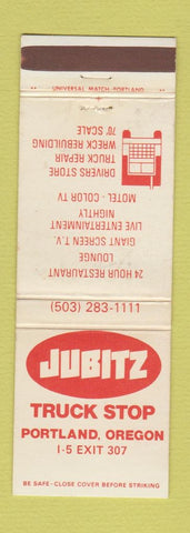 Matchbook Cover - Jubitz Truck Stop Portland OR