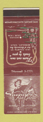Matchbook Cover - Spenger's Fish Grotto Berkeley CA