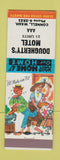 Matchbook Cover - Dougherty's Motel Connell WA hillbilly