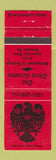 Matchbook Cover - Three Crowns Restaurant Lancaster PA