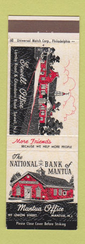 Matchbook Cover - National Bank of Mantua NJ
