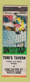 Matchbook Cover - Toni's Tavern Fresno CA WORN