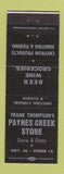Matchbook Cover - Paynes Creek Store Chevron oil gas CA