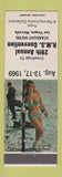 Matchbook Cover RMS Convention 1969 Las Vegas NV pinup match collectors Stardust
