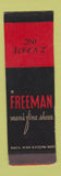 Matchbook Cover - Freeman Men's Shoes ZV Pate MISCUT SAMPLE