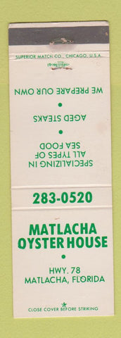 Matchbook Cover - Matlacha Oyster House FL
