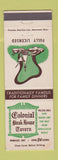 Matchbook Cover - Colonial Steak House Tavern Windsor ON