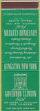 Matchbook Cover - Governor Clinton Hotel Kingston NY