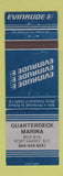 Matchbook Cover - Evinrude Boat Motors Quarterdeck Marina Port Hardy BC
