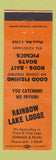 Matchbook Cover - Rainbow Lake Lodge Portland OR