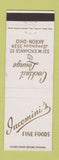 Matchbook Cover - Iacomini's Fine Foods Akron OH