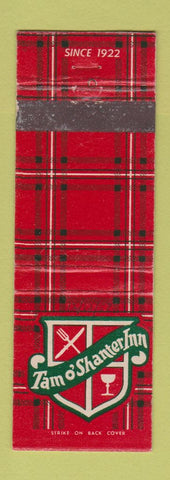 Matchbook Cover - Tam O Shanter Inn Los Angeles CA WRITING