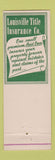 Matchbook Cover - Louisville Title Insurance KY