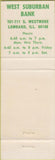 Matchbook Cover - WB Travel Service Lombard IL