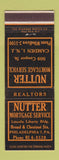 Matchbook Cover - Nutter Mortgage Service Philadelphia PA