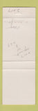 Matchbook Cover - Chamber of Commerce Hanford CA