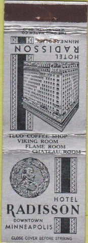 Matchbook Cover - Hotel Radisson Minneapolis MN