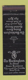 Matchbook Cover - Buckingham Hotel New York City restaurant