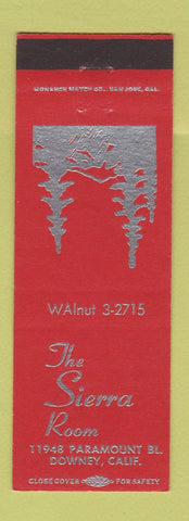 Matchbook Cover - The Sierra Room Downey CA