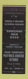 Matchbook Cover - Paynes Creek Store Chevron oil gas CA