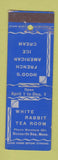 Matchbook Cover - White Rabbit Tea Room Buzzards Bay MA