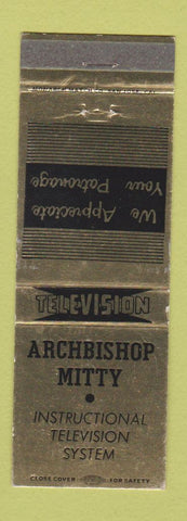 Matchbook Cover - Archbishop Mitty TV Instructional System