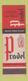 Matchbook Cover - Pravel Rouge Rose Blanc Liquor Wine? Belgium