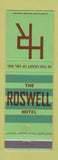 Matchbook Cover - Roswell Hotel Del Rio TX