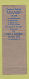 Matchbook Cover - Farmers and Mechanics Bank Frederick MD
