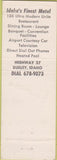 Matchbook Cover - Ponderosa Inn Burley ID