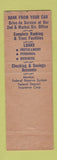 Matchbook Cover - Farmers and Mechanics Bank Frederick MD