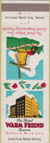 Matchbook Cover - Ward Friend Hotel Holland MI