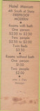 Matchbook Cover - Hotel Moxum Salt Lake City UT