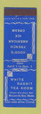 Matchbook Cover - White Rabbit Tea Room Buzzards Bay MA