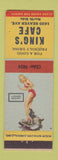 Matchbook Cover - King's Cafe pinup