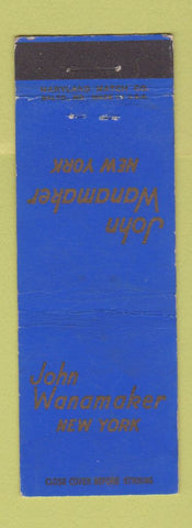 Matchbook Cover - John Wanamaker New York City Store WEAR