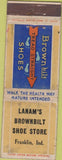 Matchbook Cover - Lanam's Brownbilt Shoe Store Franklin IN 30's