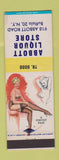 Matchbook Cover - Abbott Liquor Store Buffalo NY pinup WEAR